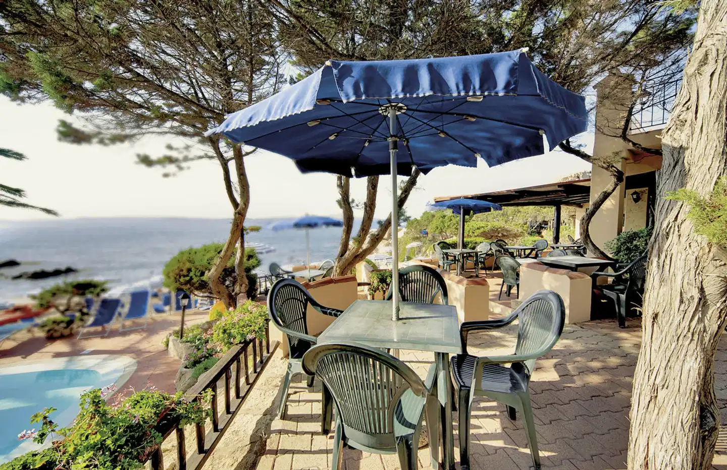 Grand Hotel Smeraldo Beach Terrasse