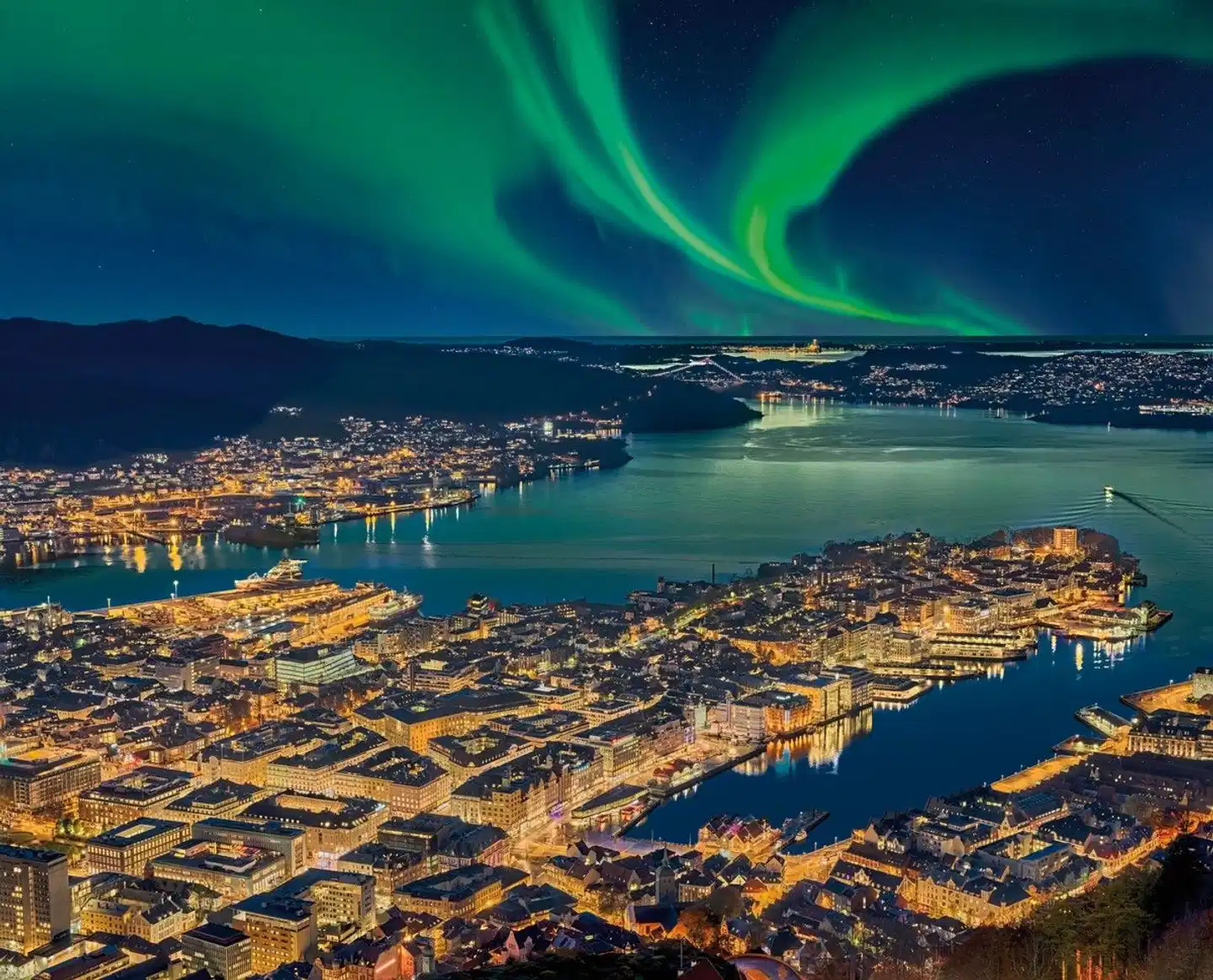 Das Beste aus Fjord- und Nordnorwegen im Winter Landschaft