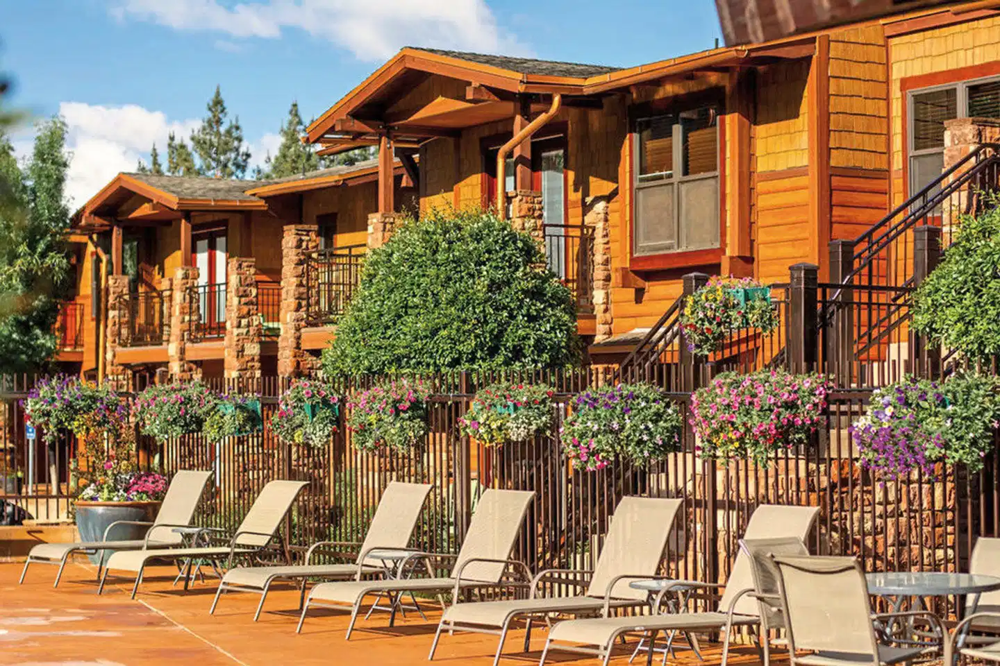 Cable Mountain Lodge Terrasse