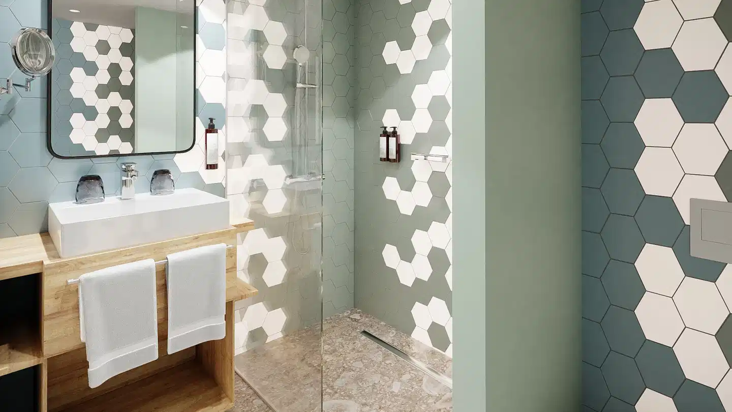 Spark by Hilton Vienna Donaustadt Badezimmer