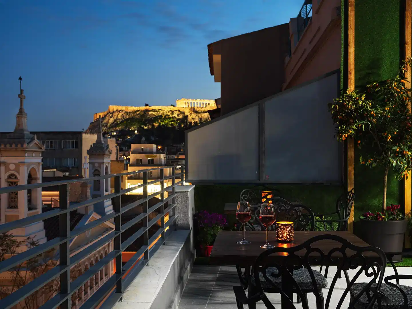 Athens City View Urban Suites Terrasse