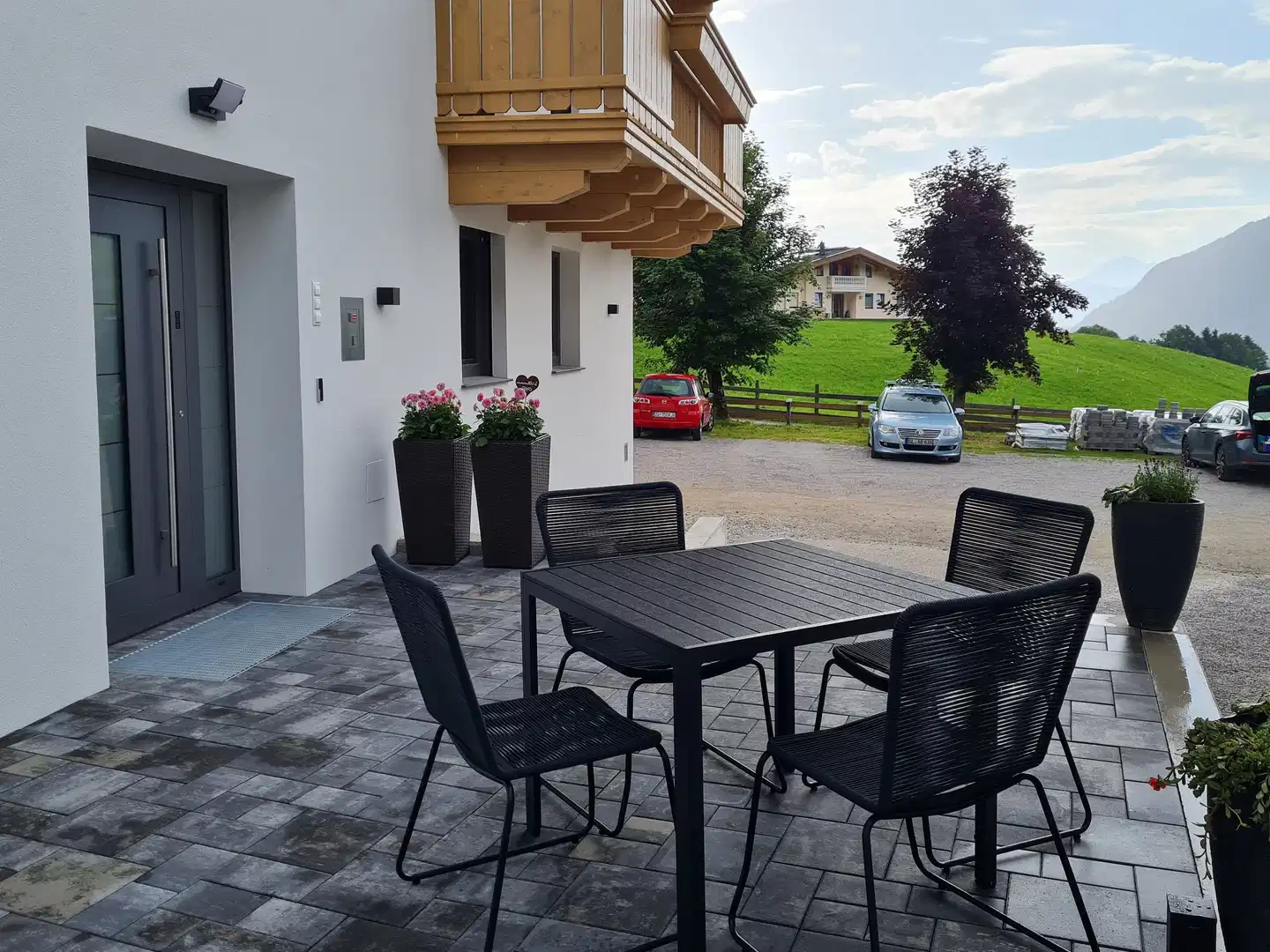 Auszeit Apartments am Fertinghof Terrasse