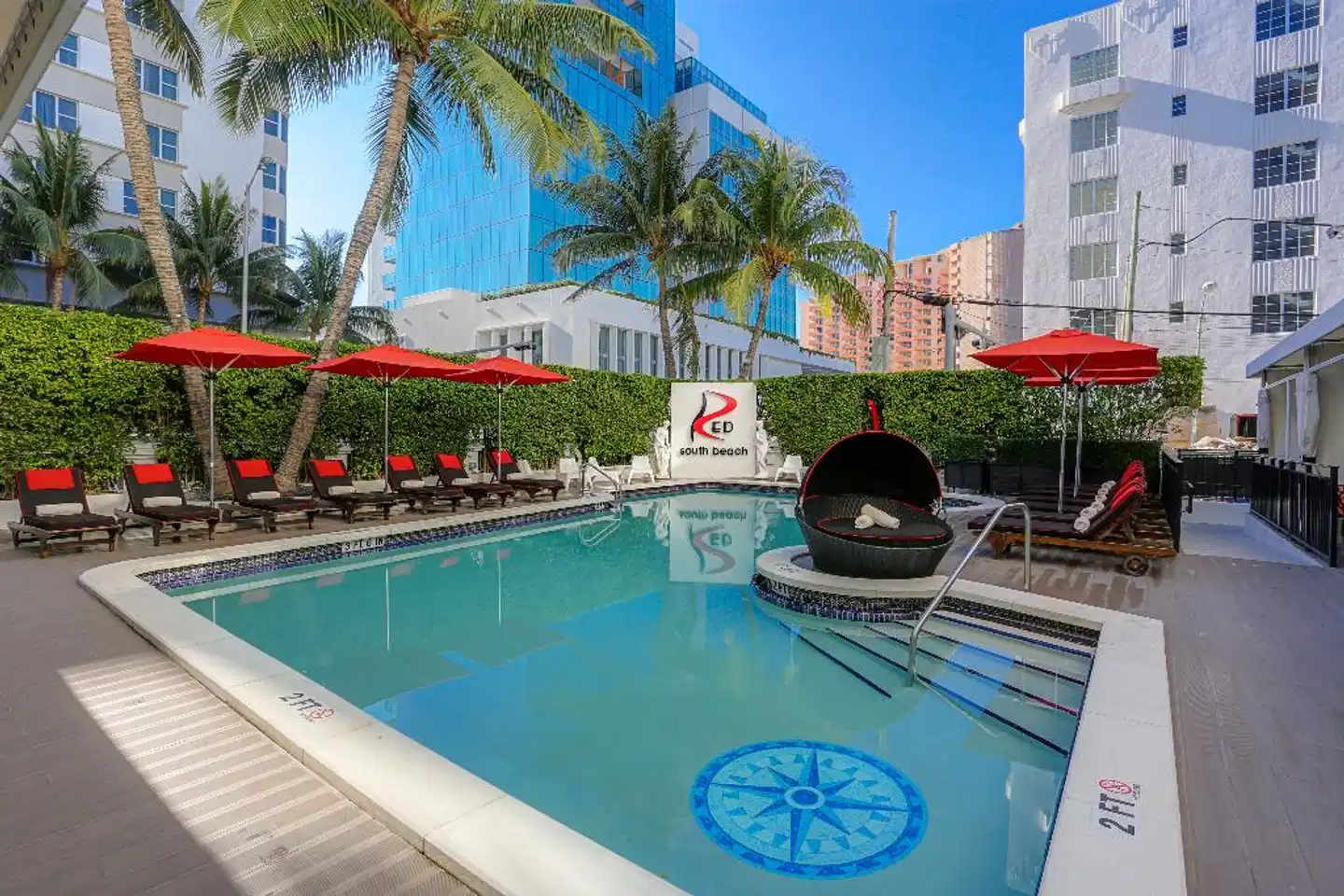 Red South Beach Hotel Pool