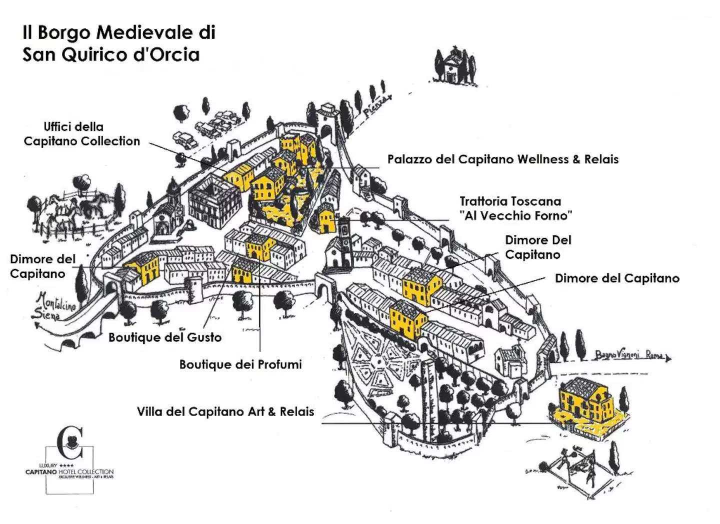 Palazzo del Capitano -  Luxury Hotel Wellness & Relais Landkarte