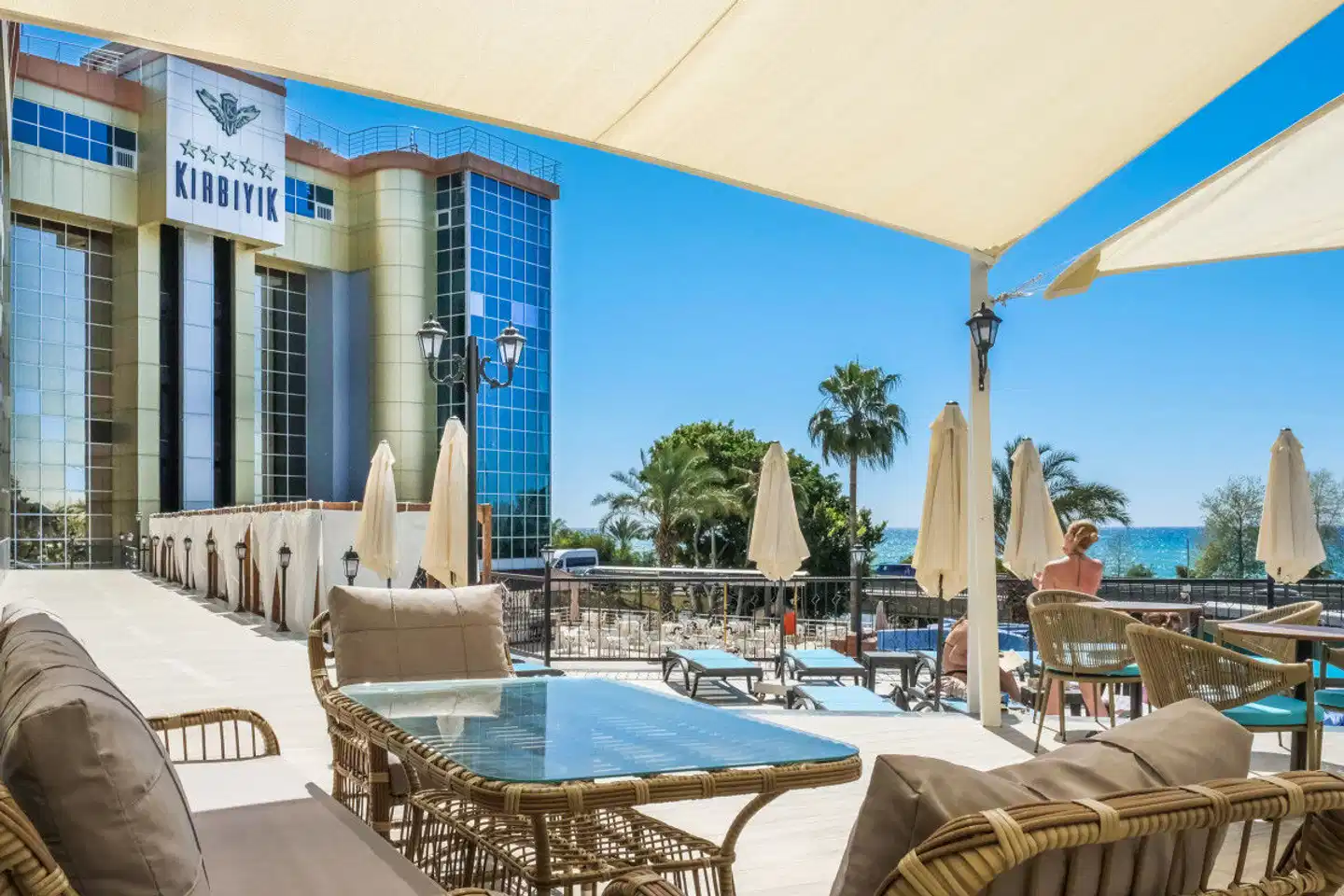 Kirbiyik Resort Hotel Terrasse