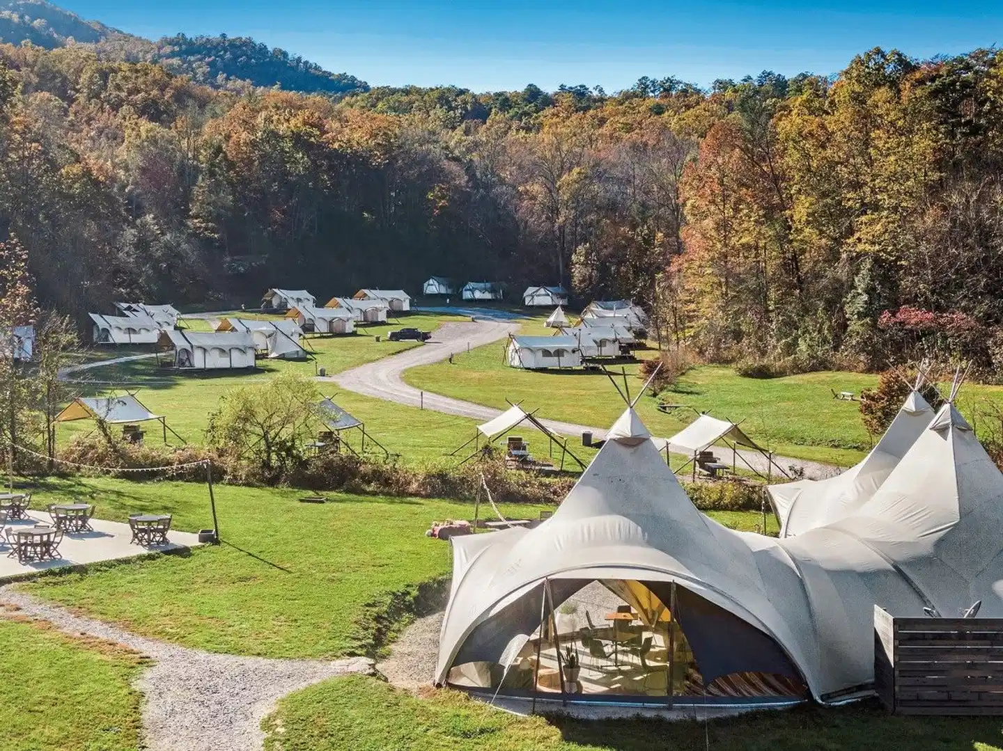 Under Canvas Great Smoky Mountains Garten