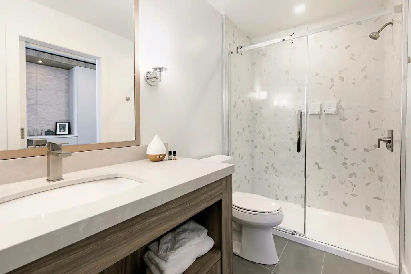 Glacier View Lodge Badezimmer