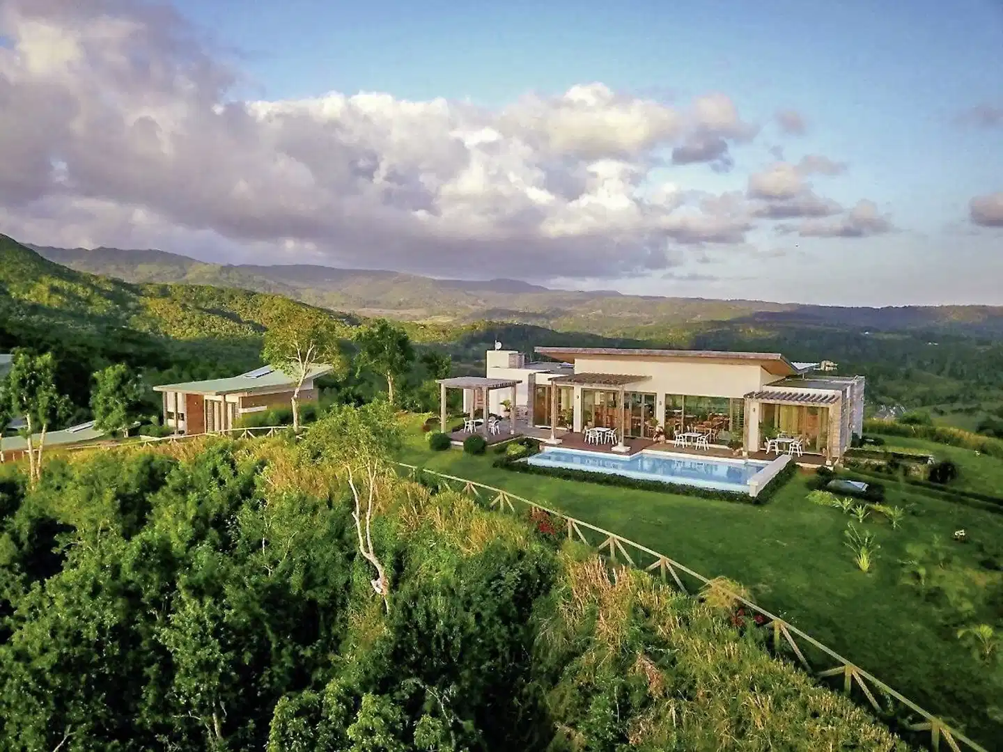 Chalets Chamarel Garten