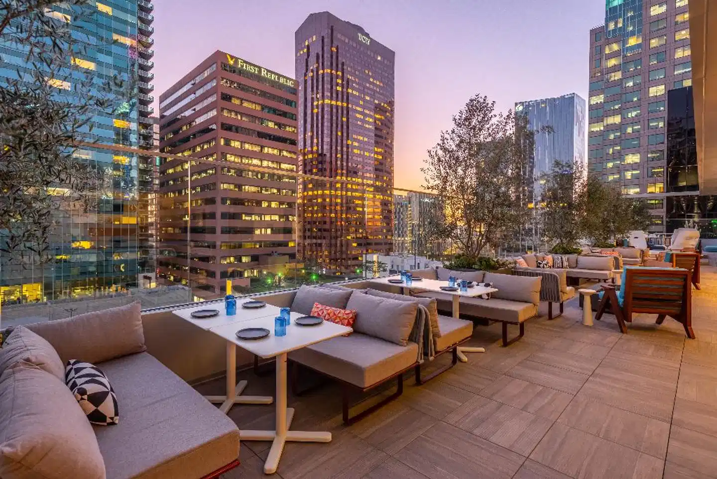 The Wayfarer Downtown LA Terrasse