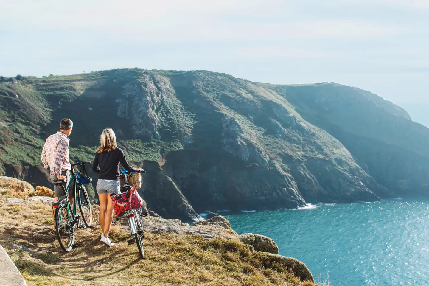 Jersey mit dem Rad erkunden Landschaft