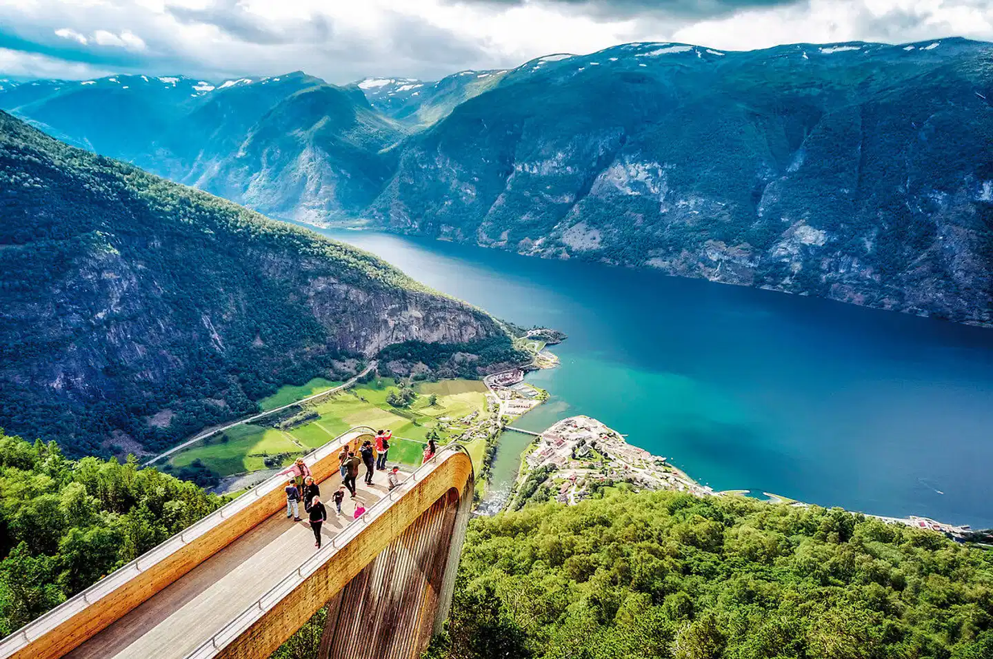 Traumhaftes Fjell-und Fjordnorwegen Landschaft