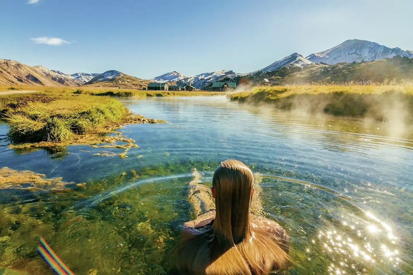 Hochland, Gletscher und Geysire Landschaft