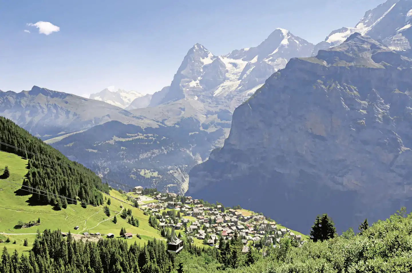 Die idyllische Bergwelt der Jungfrauregion Landschaft