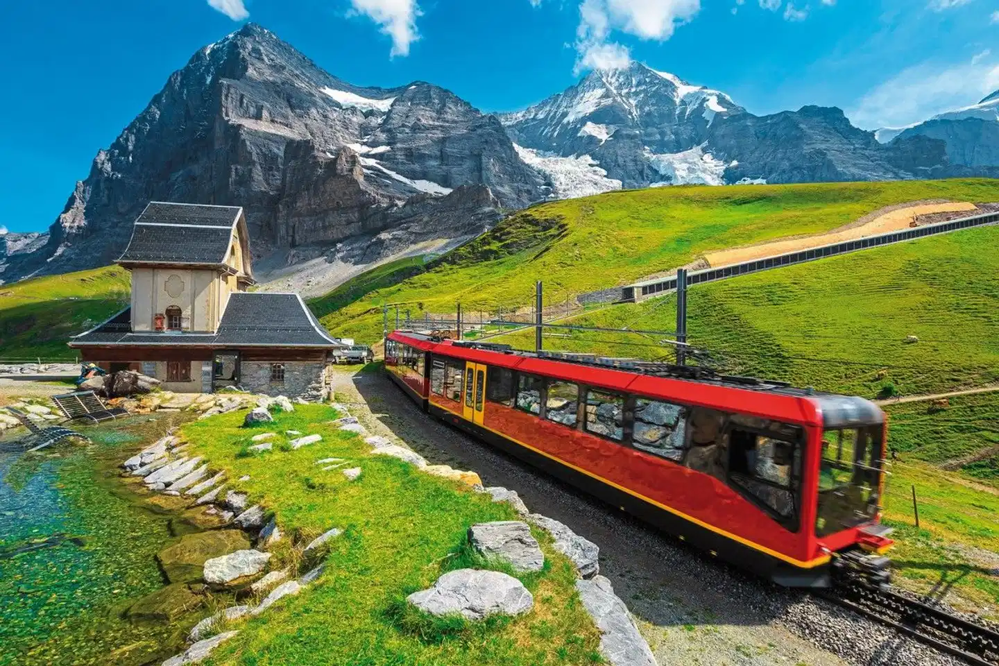 Die idyllische Bergwelt der Jungfrauregion Landschaft