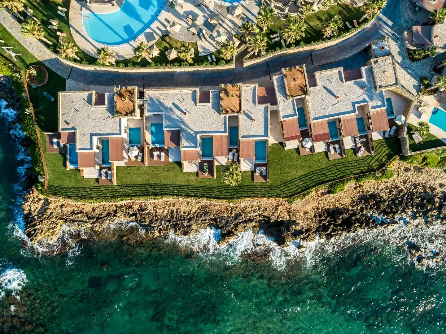 Ikaros Beach Luxury Resort & Spa Luftaufnahme