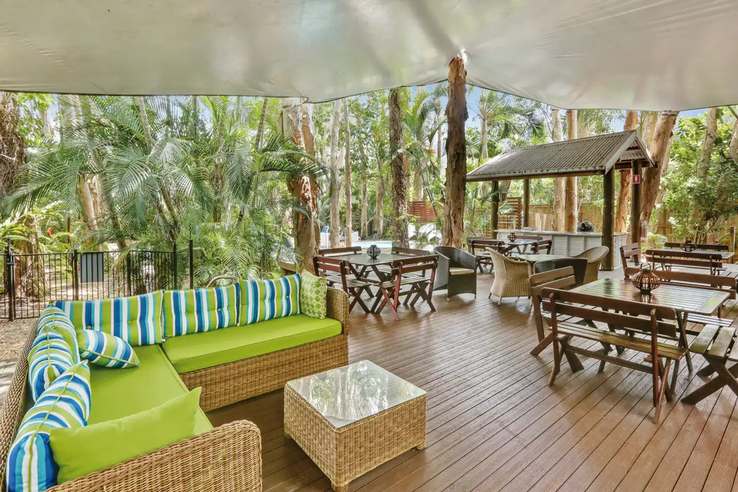 The Reef Retreat Terrasse