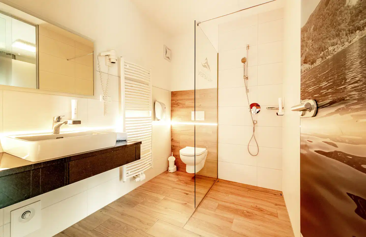 Panoramahotel Traunstein Badezimmer