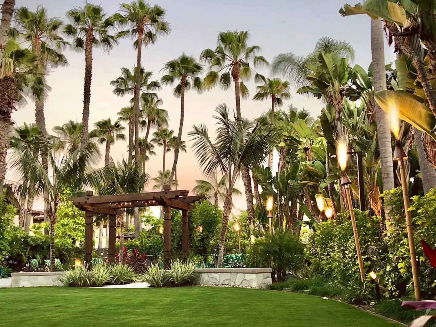 Humphreys Half Moon Inn Garten