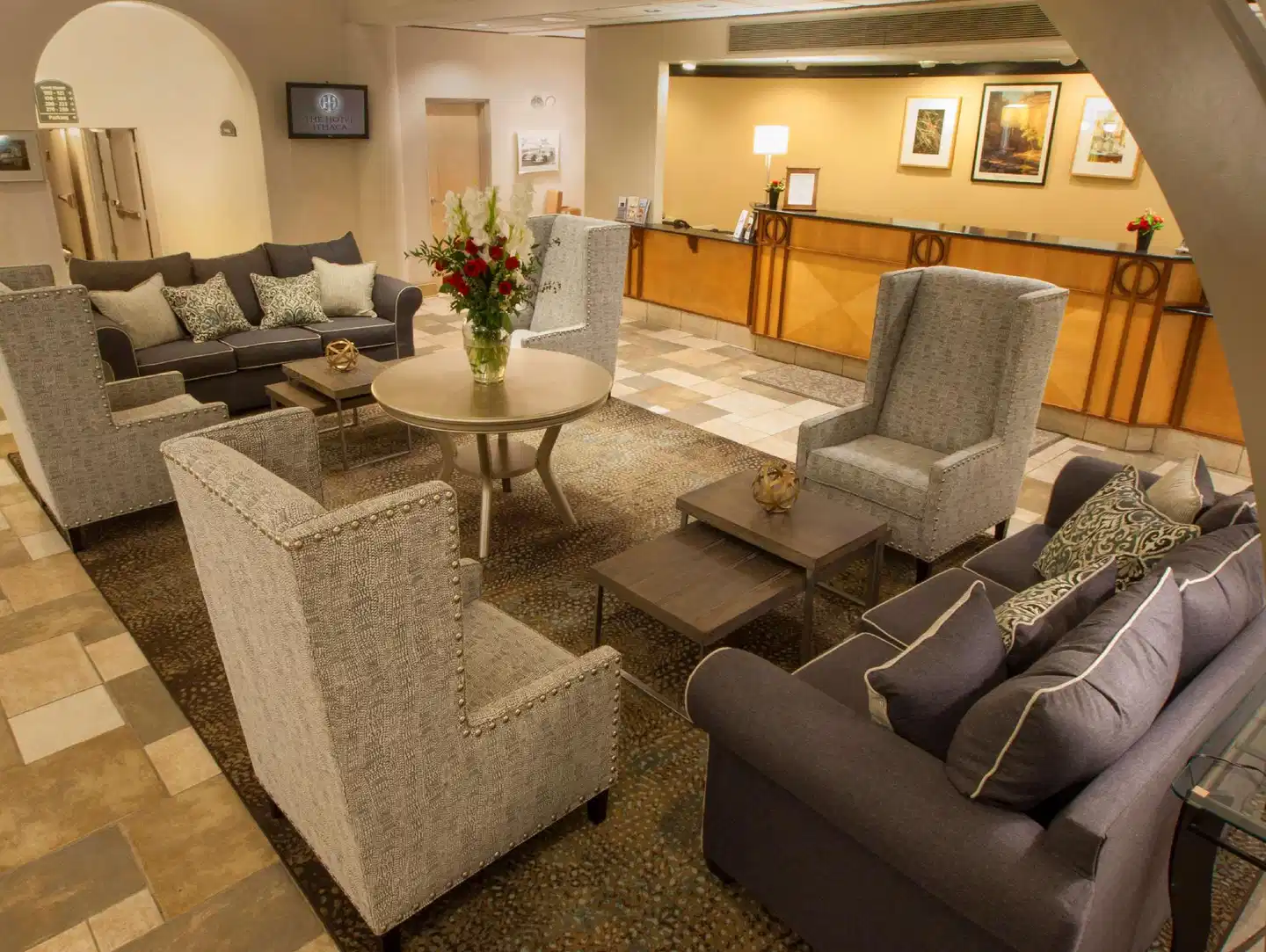 The Hotel Ithaca Lobby