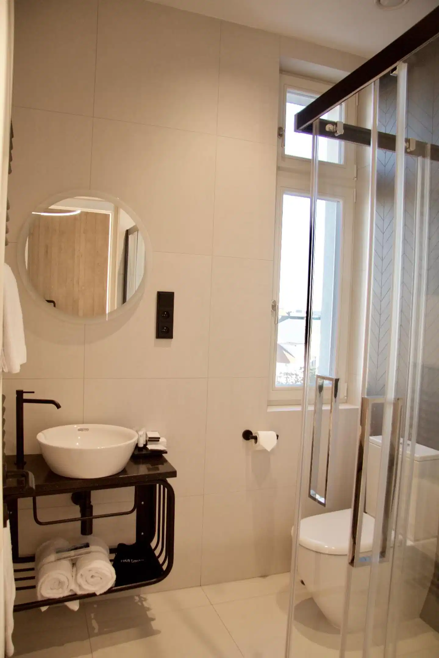 Chevron Hotel Badezimmer