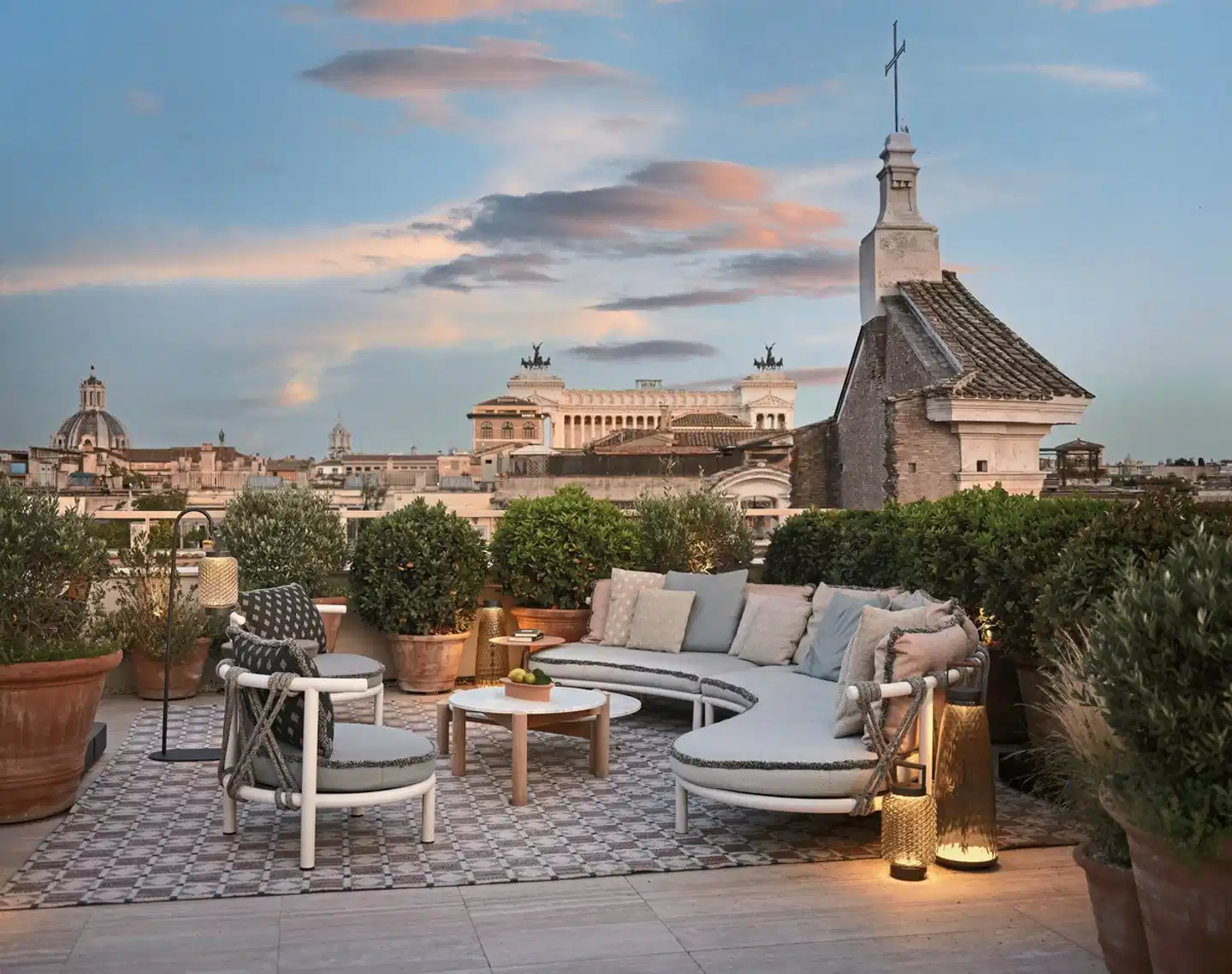 Six Senses Rome Terrasse