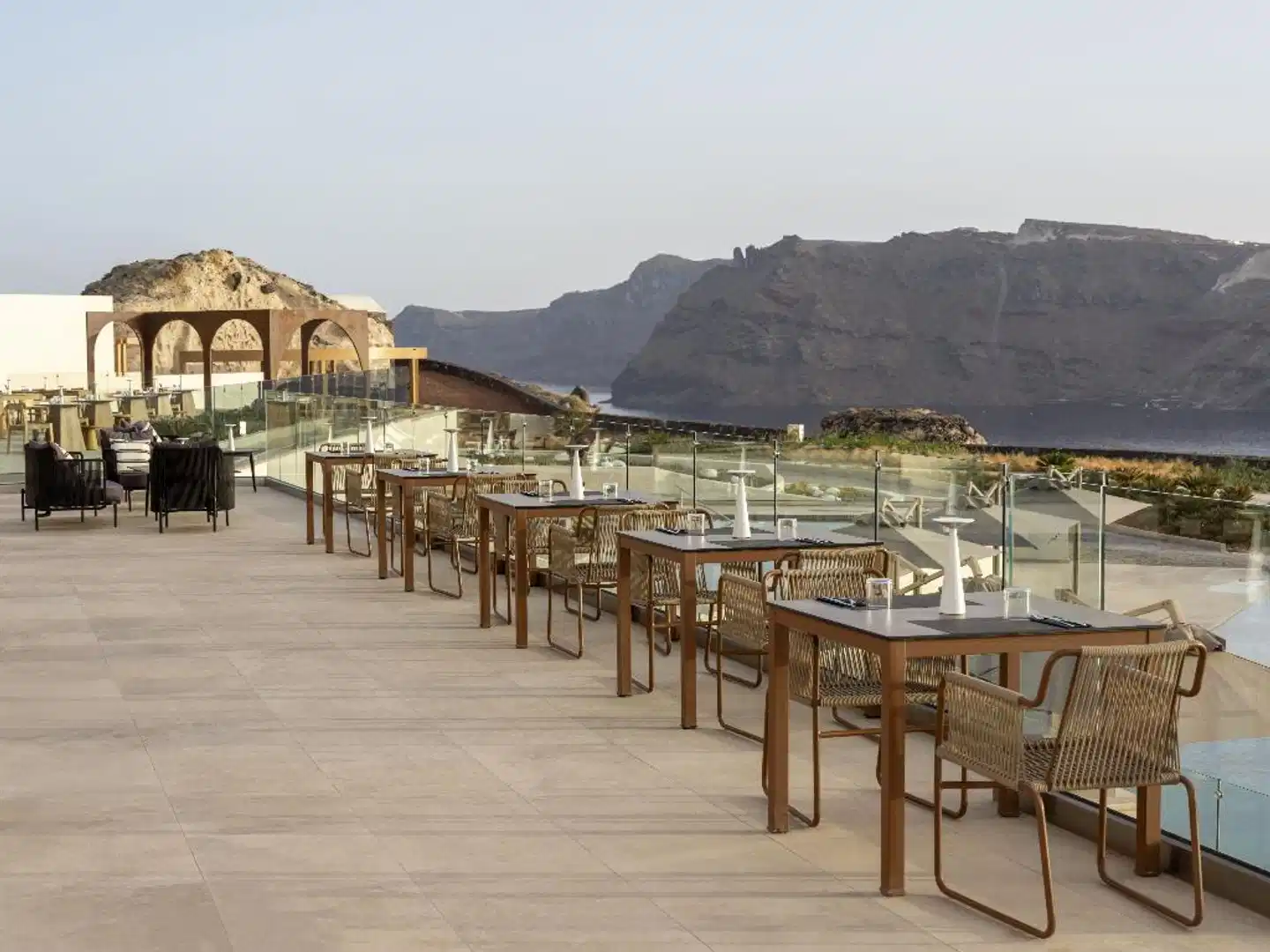 Santo Mine Oia Suites Terrasse