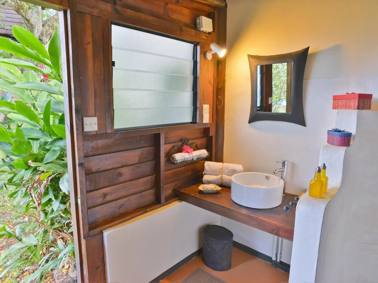 Tree Lodge Mauritius Badezimmer