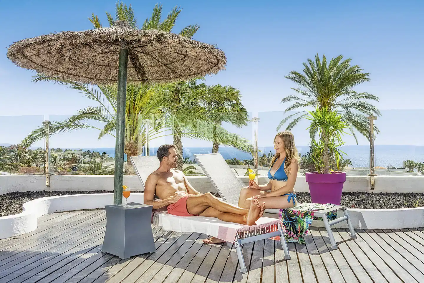 Allsun Hotel Esquinzo Beach Terrasse