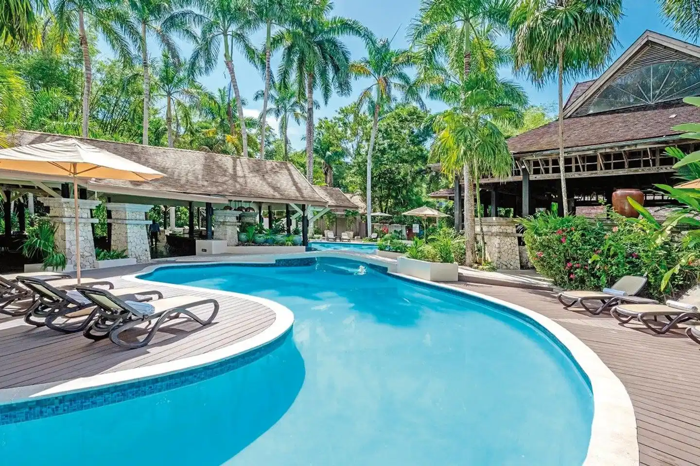 Sunset at the Palms POOL