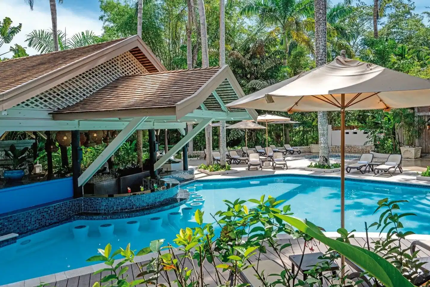 Sunset at the Palms POOL