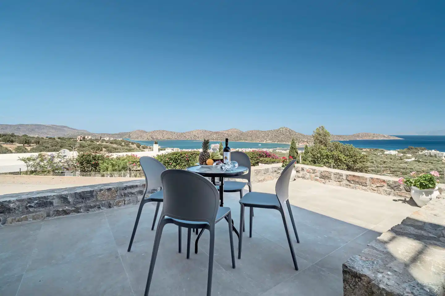 Elounda Residence Resort & Waterpark Terrasse