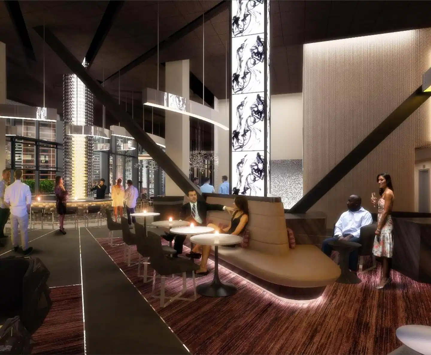 M Social Hotel Times Square New York Terrasse