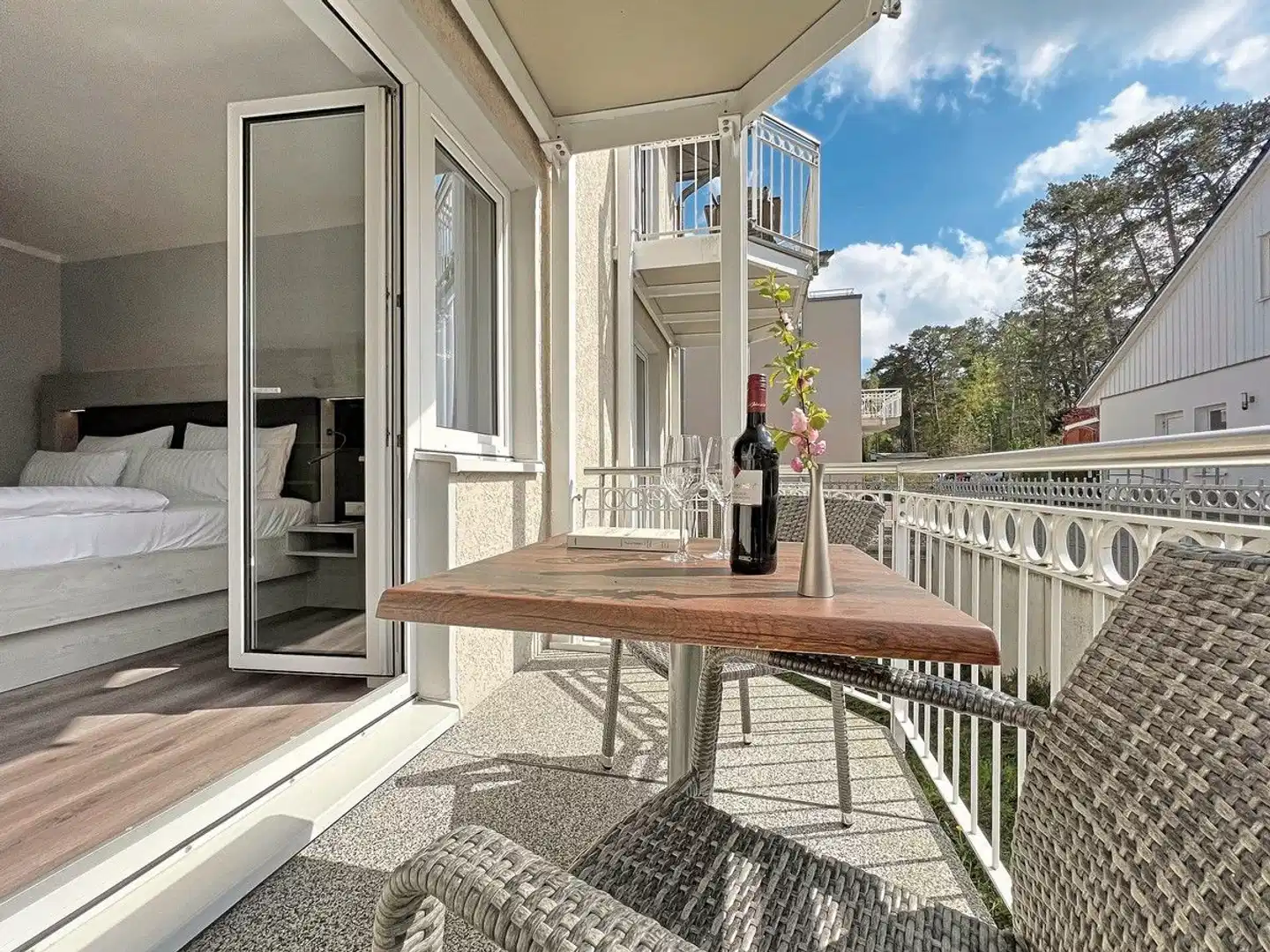 R&R Strandhotel Baabe Terrasse