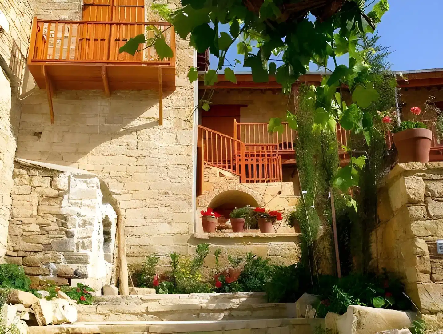 Eveleos Country House Terrasse