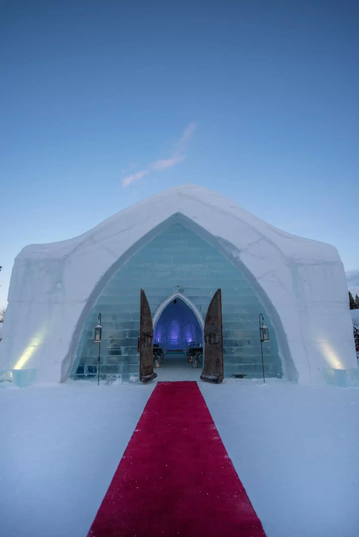 Hotel de Glace Aussenansicht