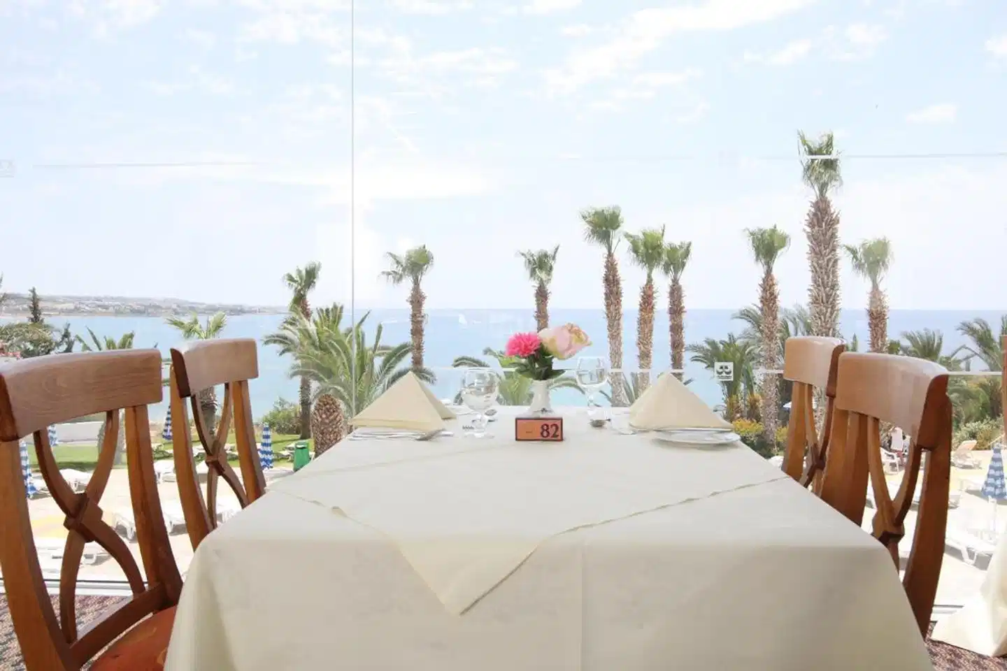 Ascos Coral Beach Hotel Terrasse