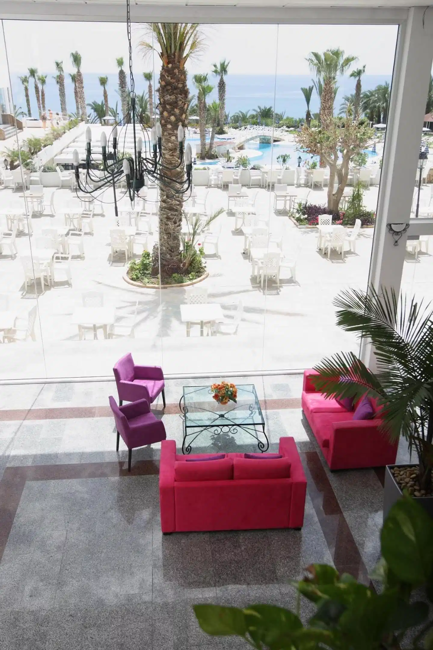 Ascos Coral Beach Hotel Terrasse