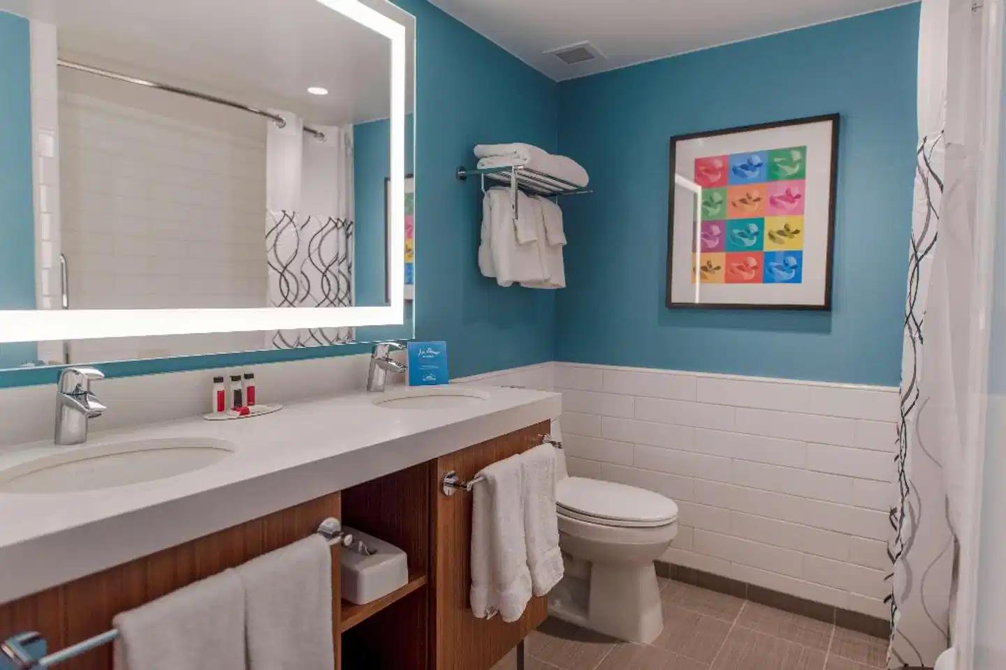 Howard Johnson by Wyndham Anaheim Hotel & Water Playground Badezimmer