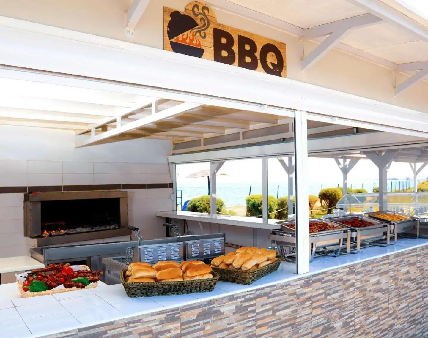 White Olive Marine Aquapark Lobby