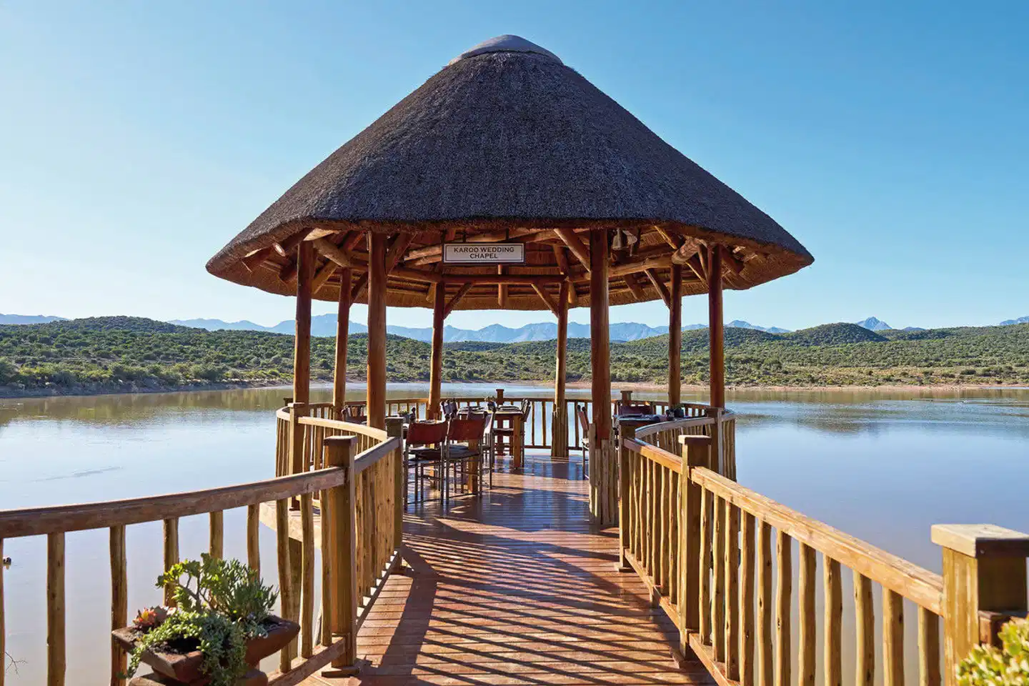 Buffelsdrift Game Lodge Terrasse