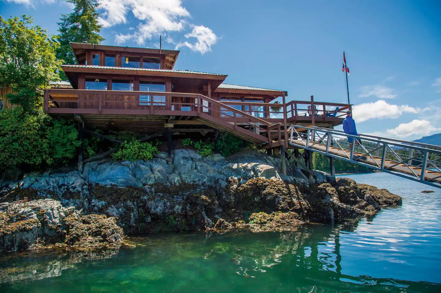 Berry Island Wilderness Lodge Aussenansicht