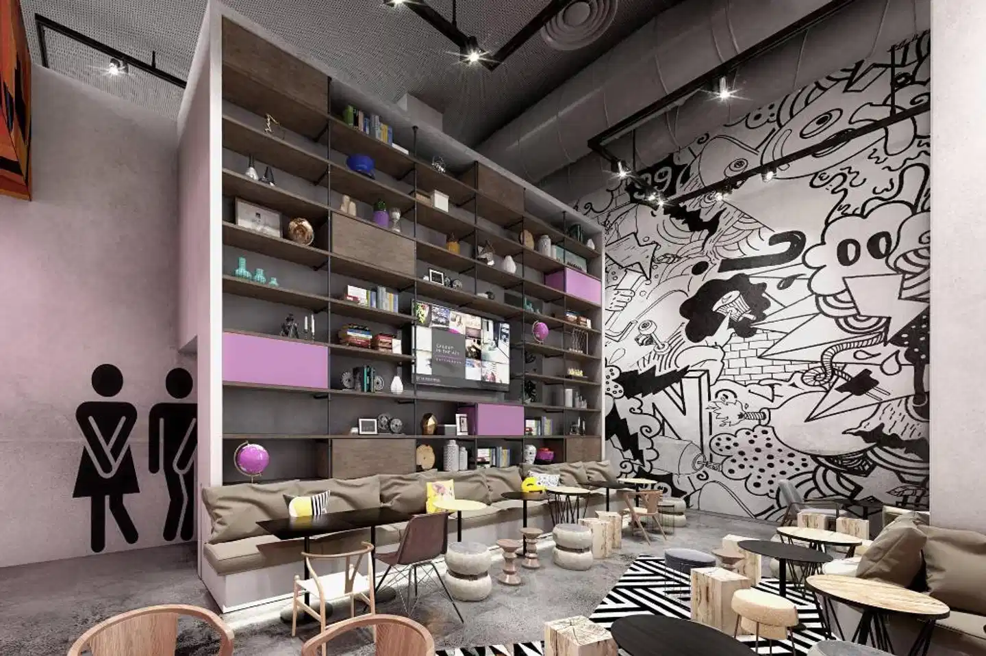 Moxy Lisboa Oriente Lobby