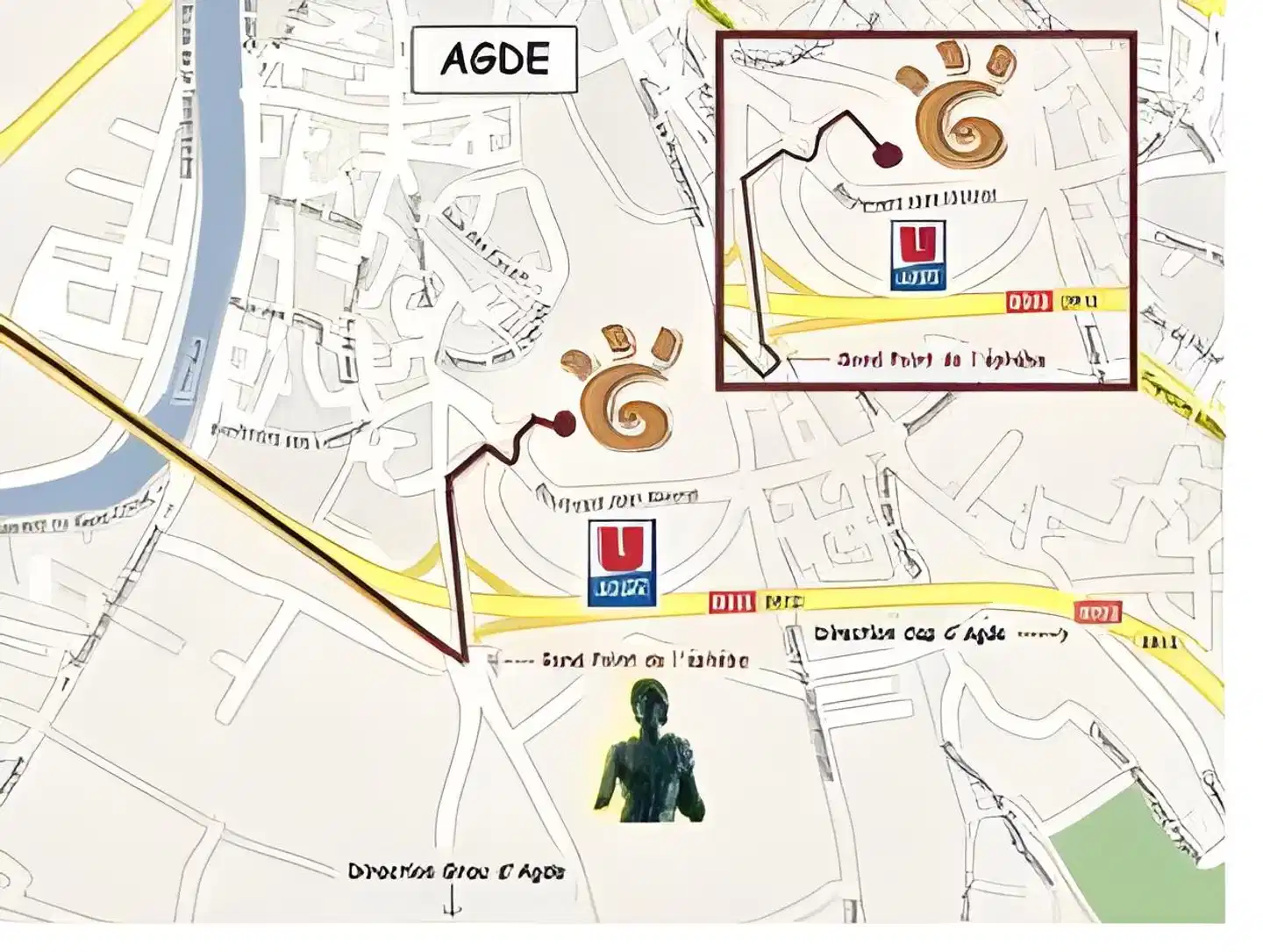 Hôtel Grand Cap Landkarte