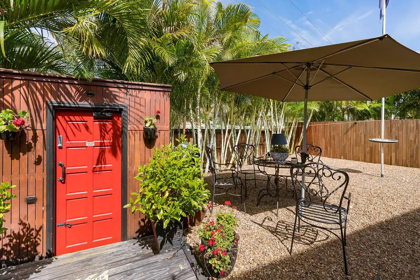 Freshwater BnB Terrasse