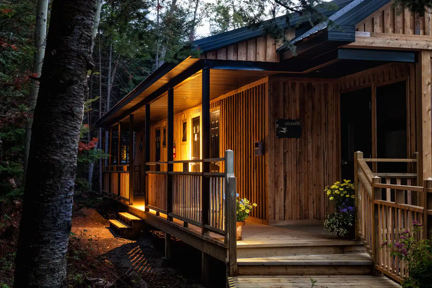 Île aux Lièvres Lodging Aussenansicht