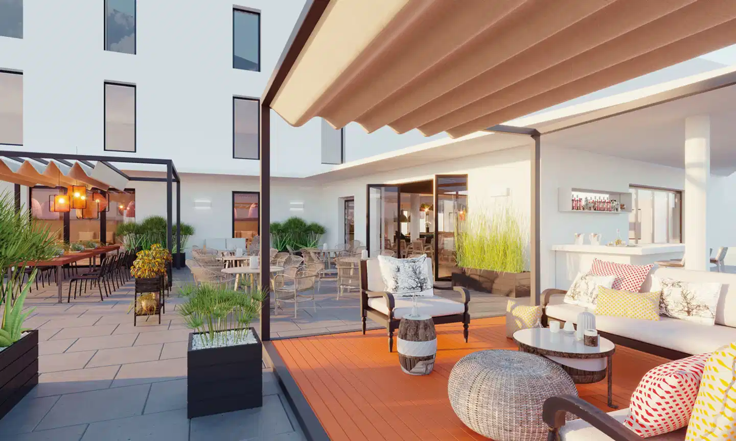 ARCOTEL HafenCity Dresden Terrasse