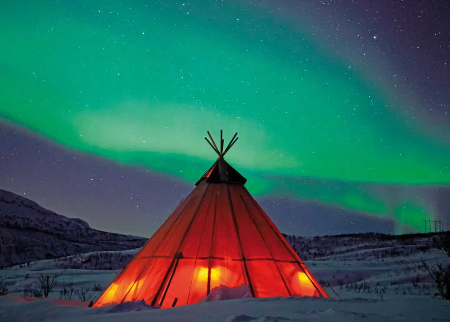 Faszination Polarlicht Landschaft