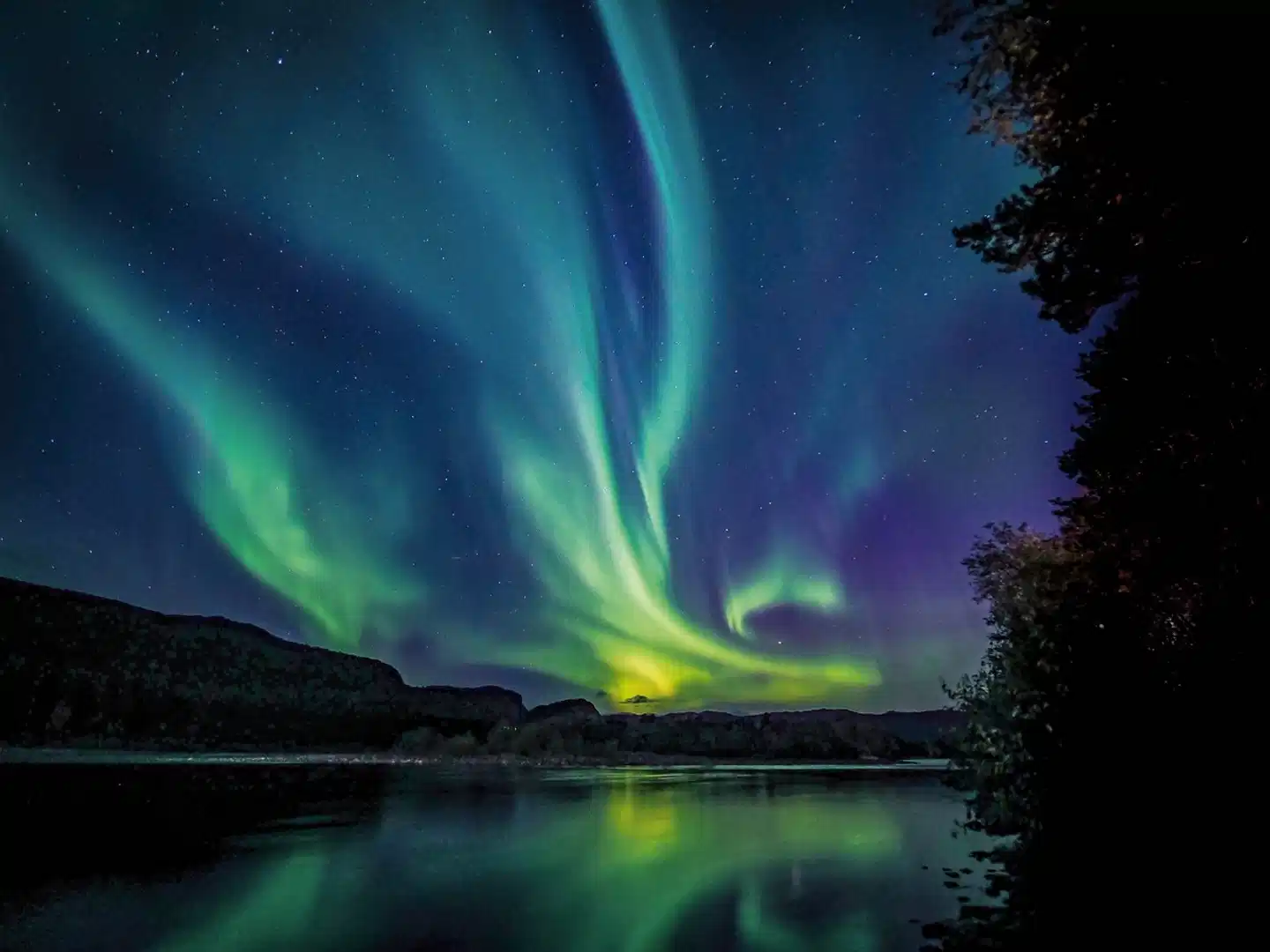 Faszination Polarlicht Landschaft