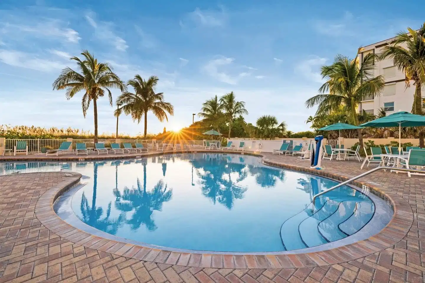 Sunset Vista Two bedroom Beachfront Suites Apartments Pool