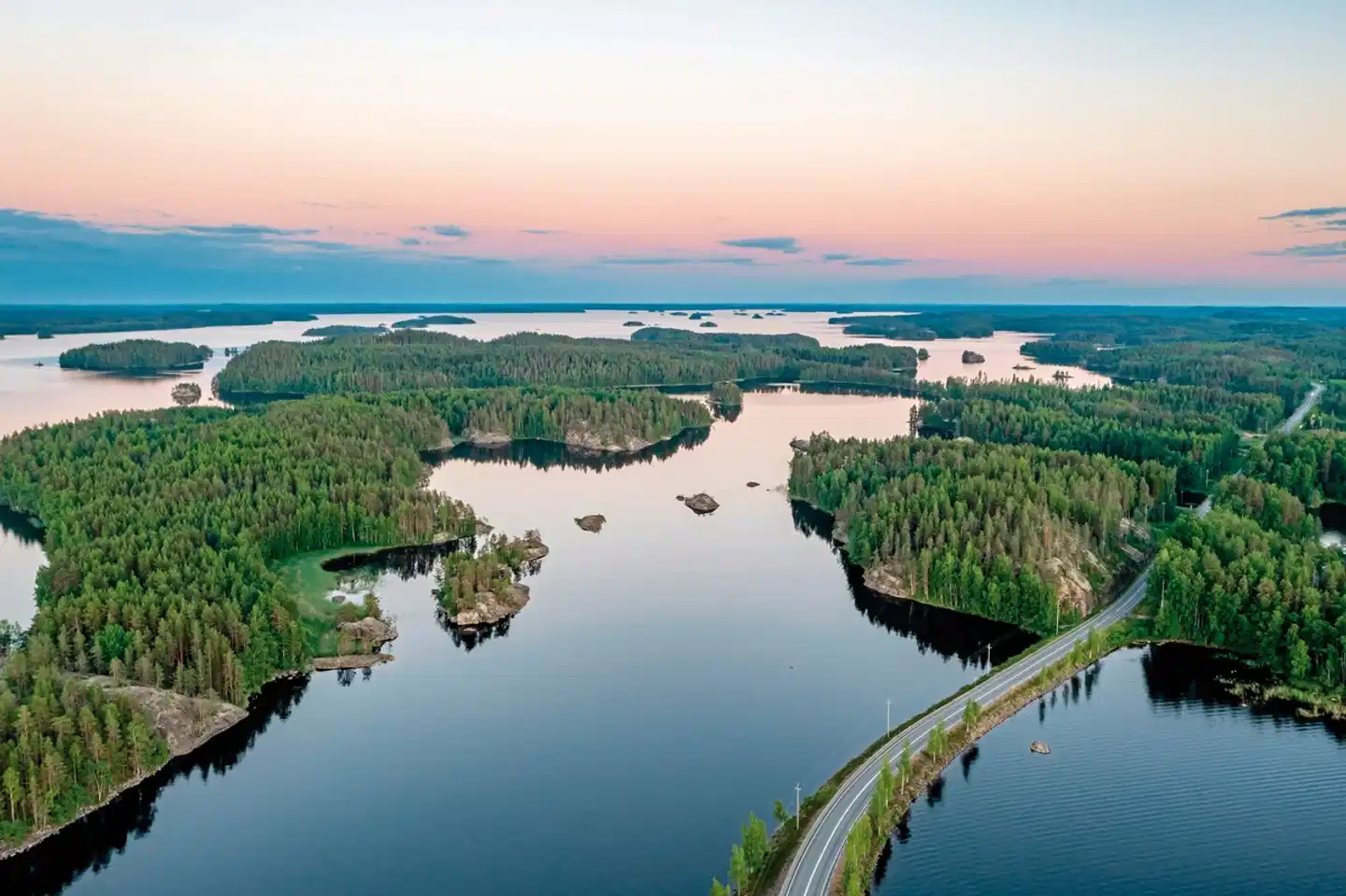 Entspannt durch Südfinnland Landschaft
